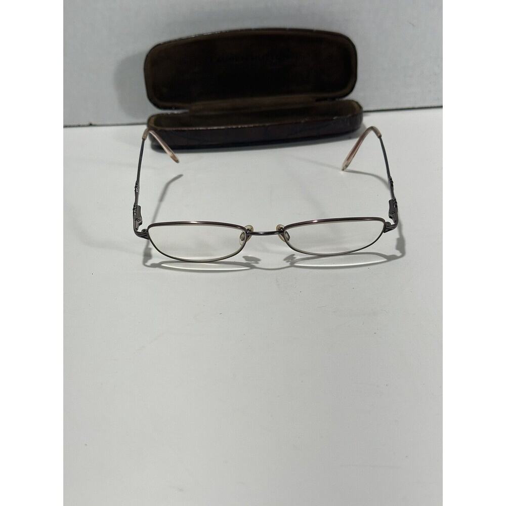 Lauren Hutton L125 Violet Eyeglasses Frames + Brown Hard Shell Case 51[]18-135MM